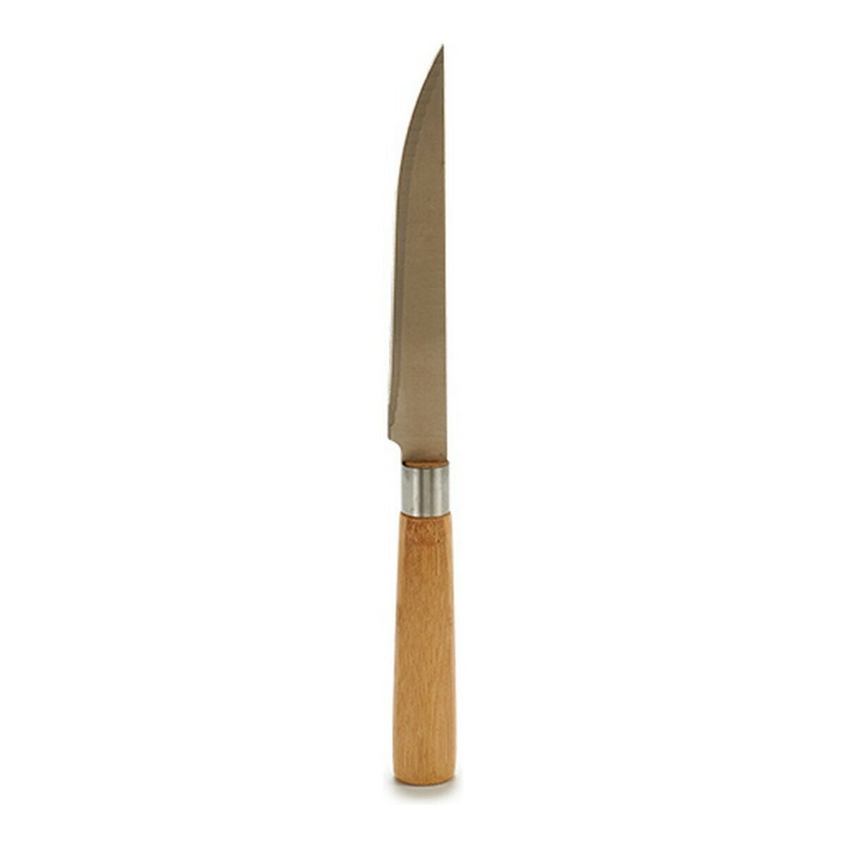 Kitchen Knife Kinvara KT116042D Brown Silver Bamboo Stainless steel 2 x 24 x 2 cm