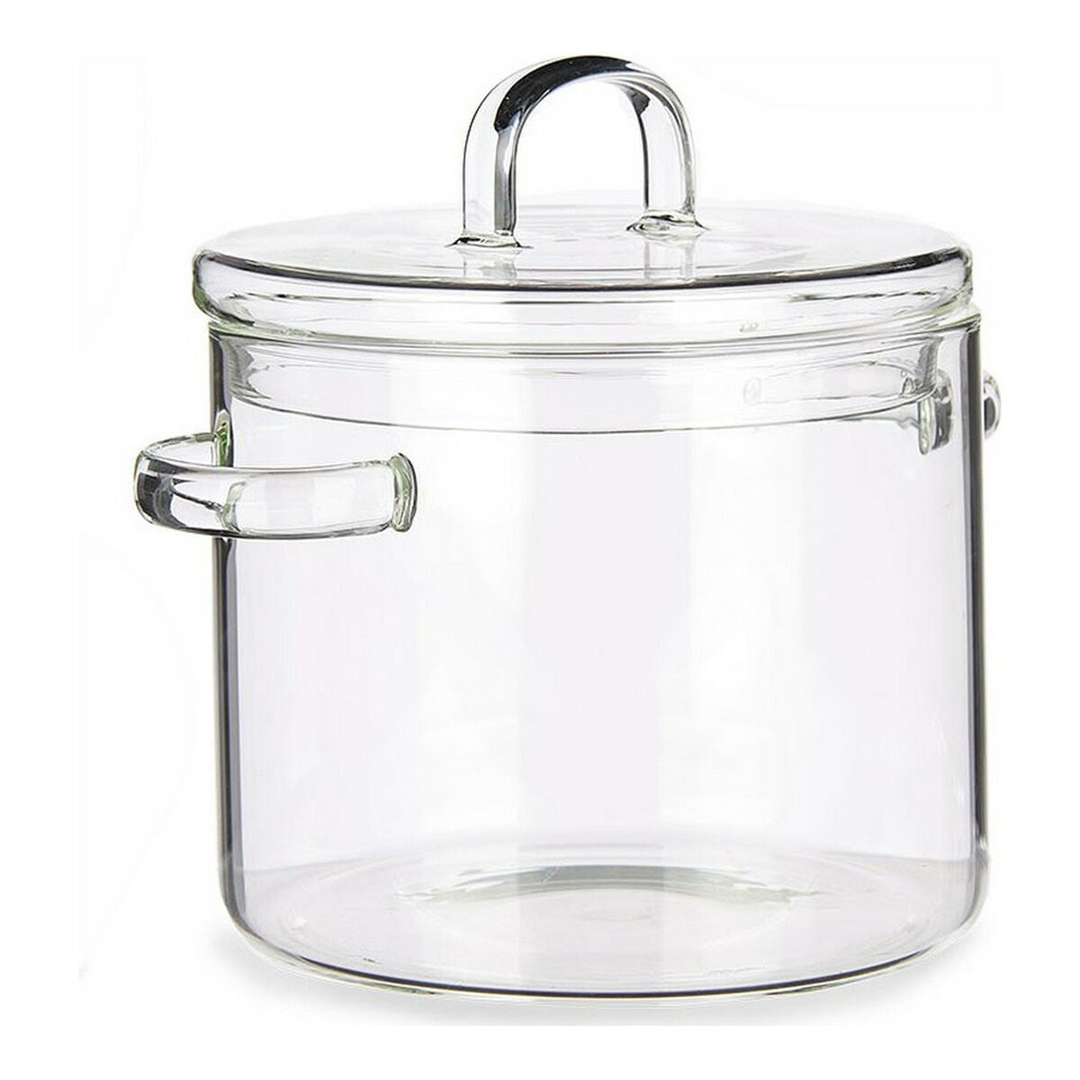 Casserole with Lid Borosilicate Glass Transparent (15,4 x 16,8 x 20,5 cm)