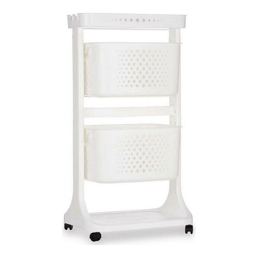 Vegetable trolley Kinvara TP-747-1 White polypropylene Plastic 33 x 83,5 x 42 cm