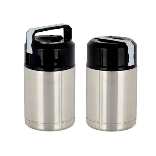 Thermos for Food Kinvara Acero Black Metal polypropylene 1 L 11,5 x 19,5 x 11,5 cm