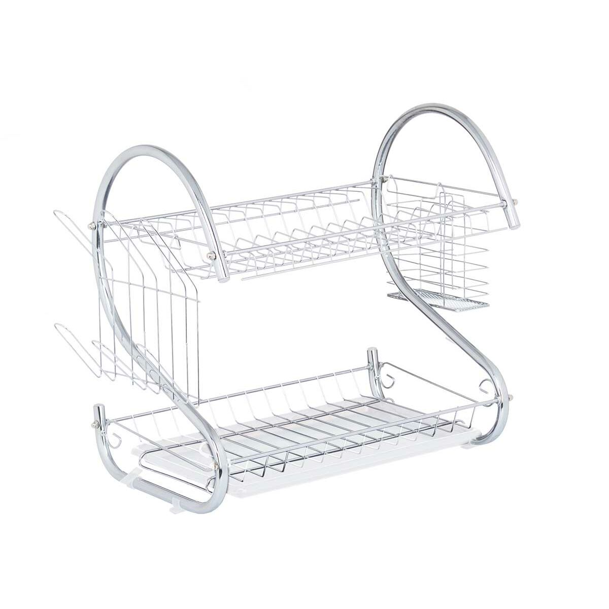 Draining Rack for Kitchen Sink Kinvara W3816-1050 White 45,5 x 24,5 x 37,5 cm