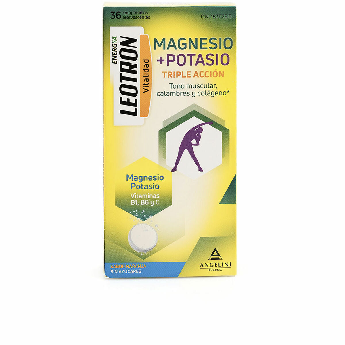 Food Supplement Leotron Magnesium Potassium 36 Units Leotron