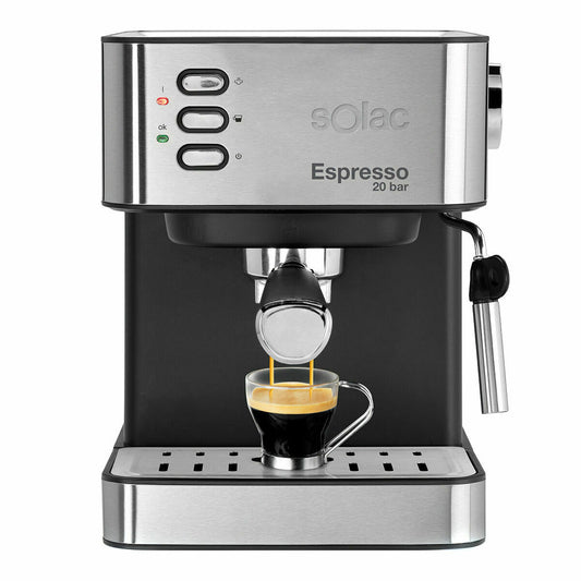 Express Coffee Machine Solac CE4481 Black Steel 850 W