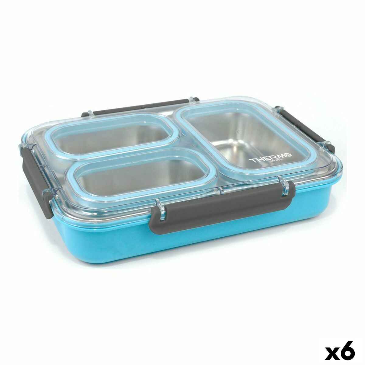 Lunch box ThermoSport Thermosport Steel Plastic 27,5 x 20 x 6 cm Thermal (6 Units)