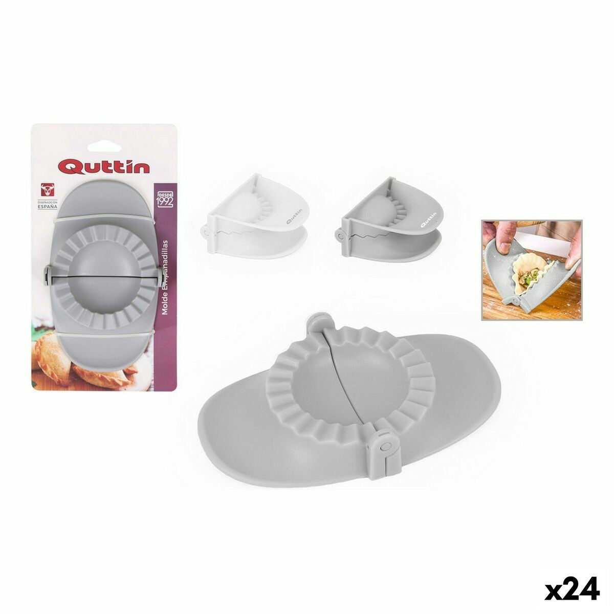 Springform Pan Quttin Pasties Plastic 19 x 11 x 3,2 cm (24 Units)