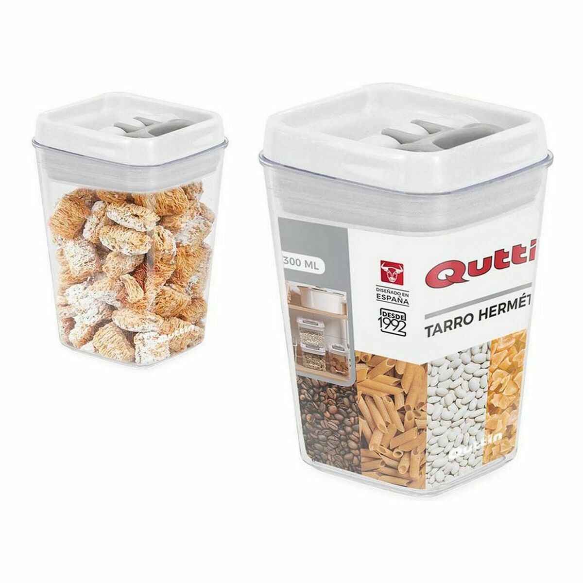 Jar Quttin Hermetic 2,3 L 12,8 x 23 cm (12 Units) (2300 ml)