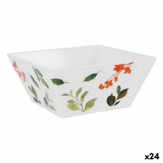 Snack Bowl La Mediterránea Petunia Melamin Shine 18 x 18 x 8 cm (24 Units)