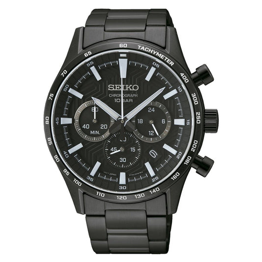 Men's Watch Seiko SSB415P1 Black Seiko