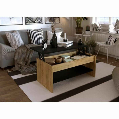 Lift-Top Coffee Table Oak 100 x 50 x 44 cm