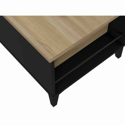 Lift-Top Coffee Table Melamin Oak (100 x 50/72 x 42/55 cm)