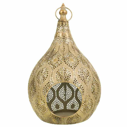 Candleholder Alexandra House Living Golden Glass Iron 25 x 40 x 26 cm Alexandra House Living