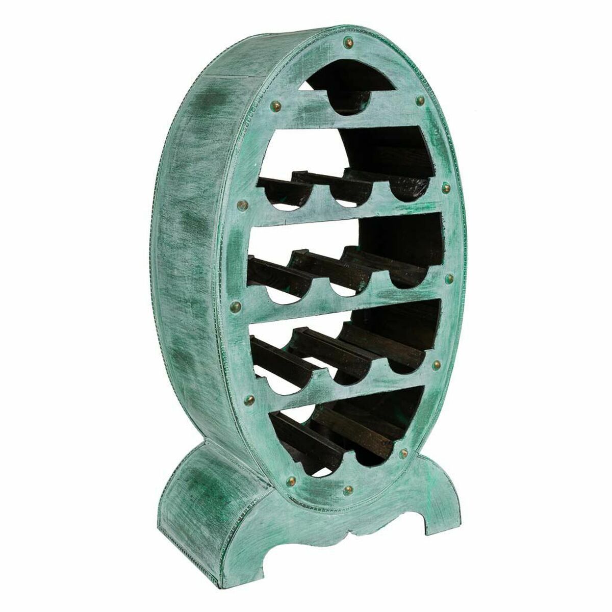 Bottle rack Alexandra House Living Green Wood 27 x 85 x 46 cm 12 bottles Alexandra House Living