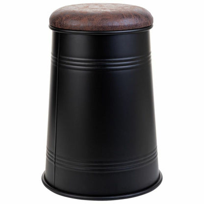 Stool Alexandra House Living Black Polyurethane Metal Particleboard 27 x 27 x 47 cm Alexandra House Living