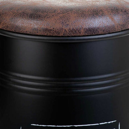 Stool Alexandra House Living Black Polyurethane Metal Particleboard 27 x 27 x 47 cm Alexandra House Living