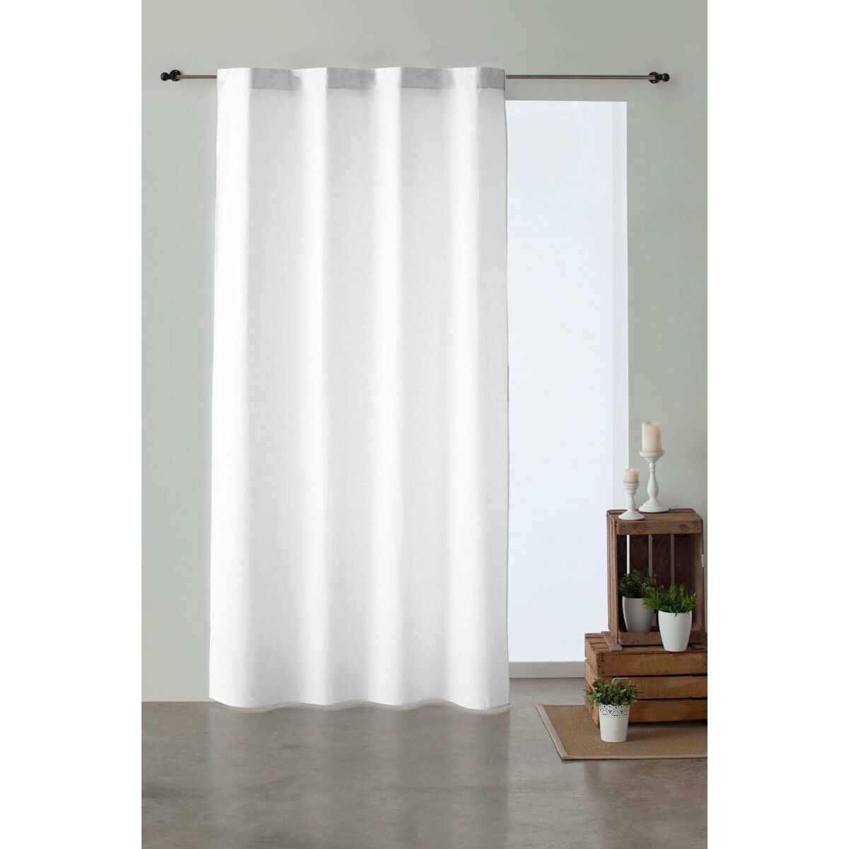 Curtain Decolores Blanco Optico White 140 x 260 cm Decolores