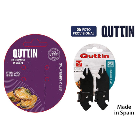 Tin opener Quttin Quttin 8 x 3 cm (2 Units)