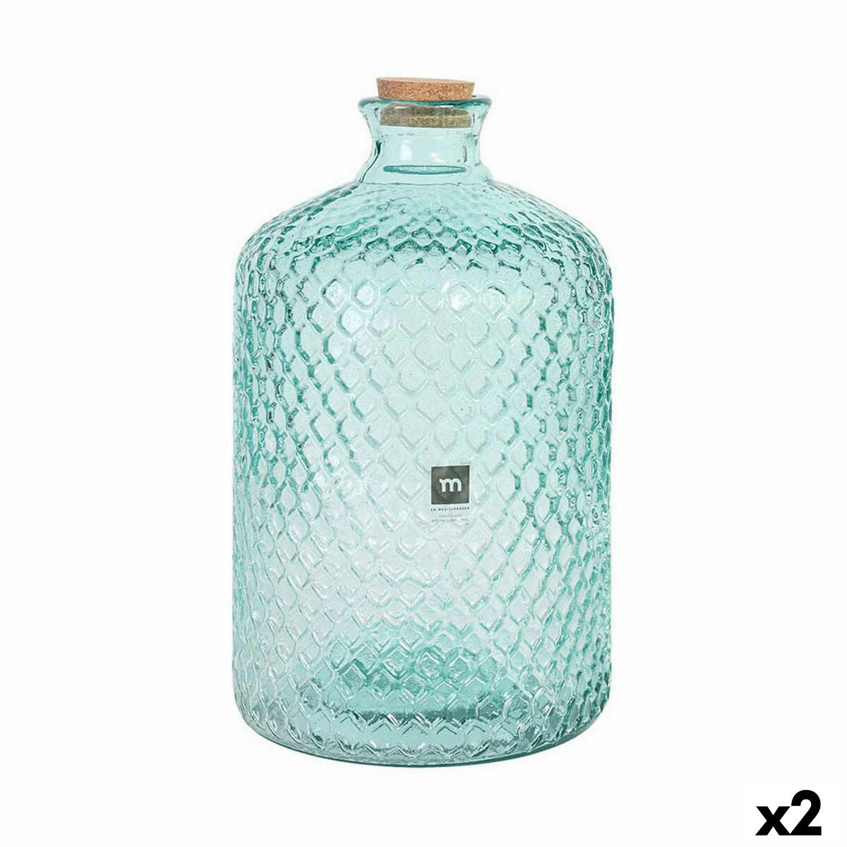 Bottle La Mediterránea Primavera grabada Glass 5 L (2 Units)