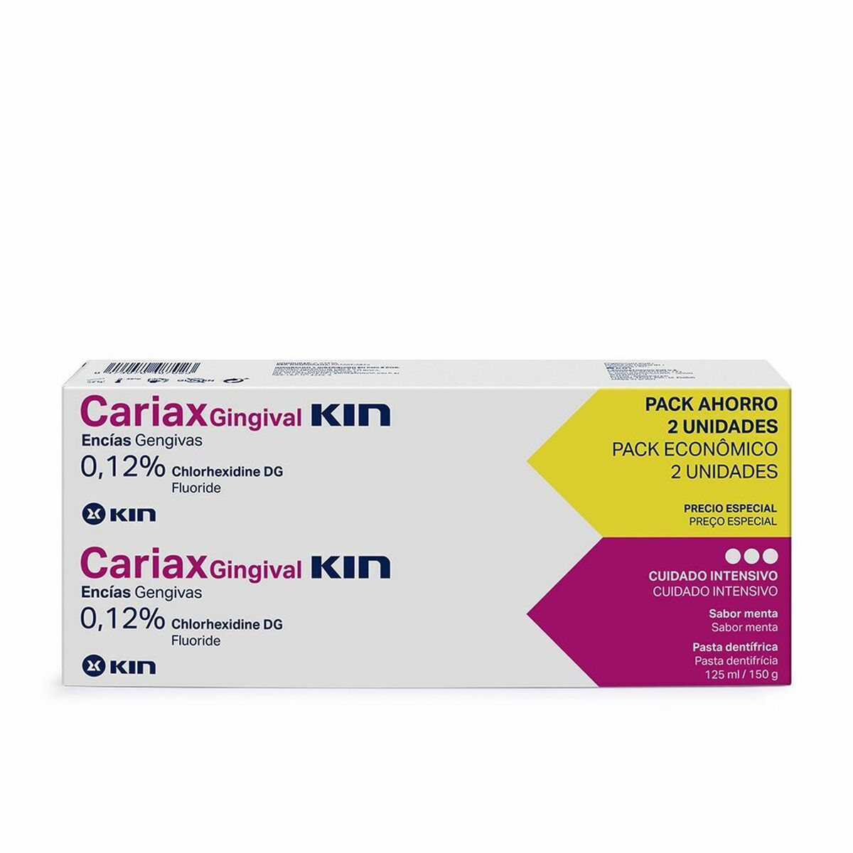 Toothpaste Kin Cariax Gingival (2 Pieces) (2 x 125 ml) Kin