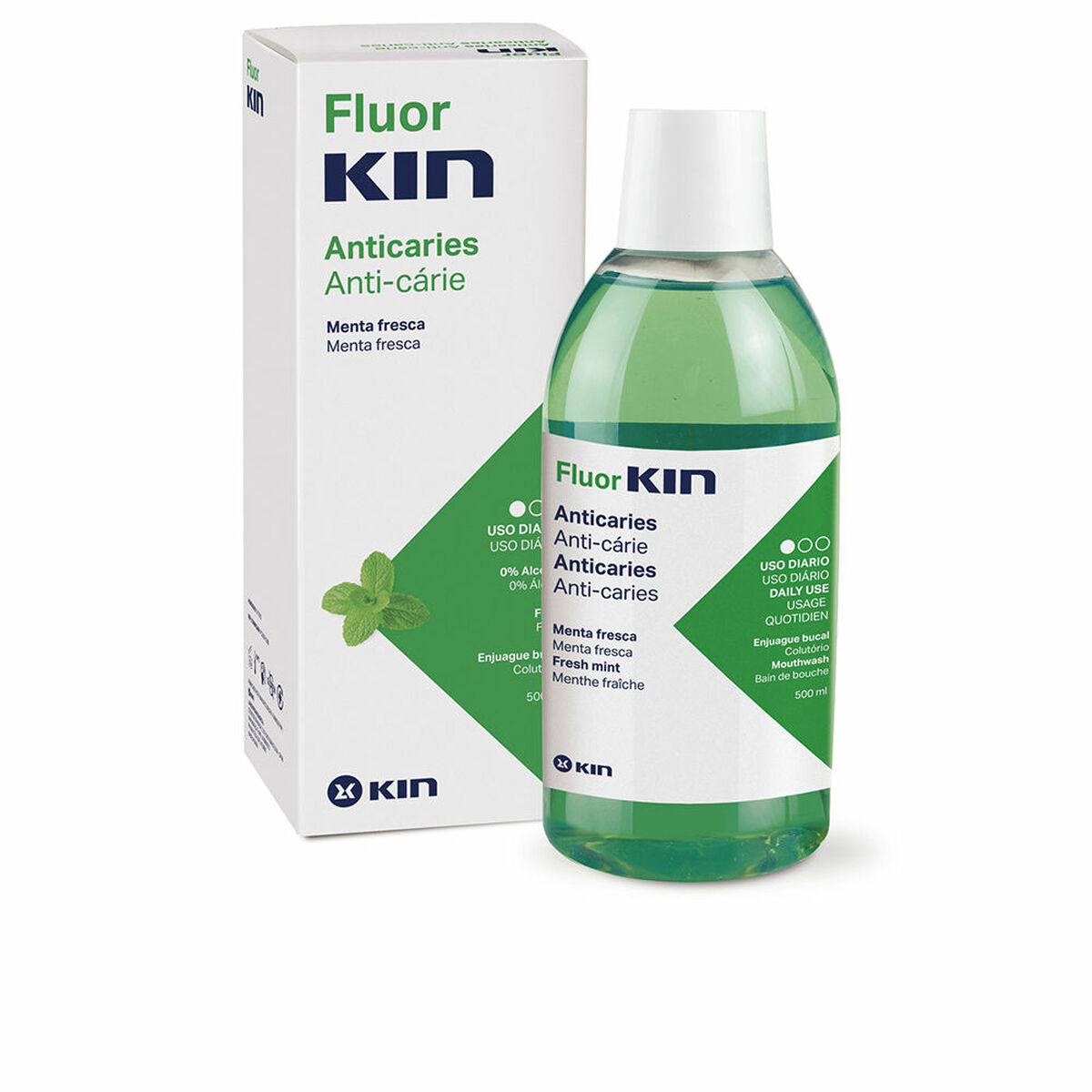 Mouthwash Kin Fluorkin Mint Anti-caries 500 ml Kin