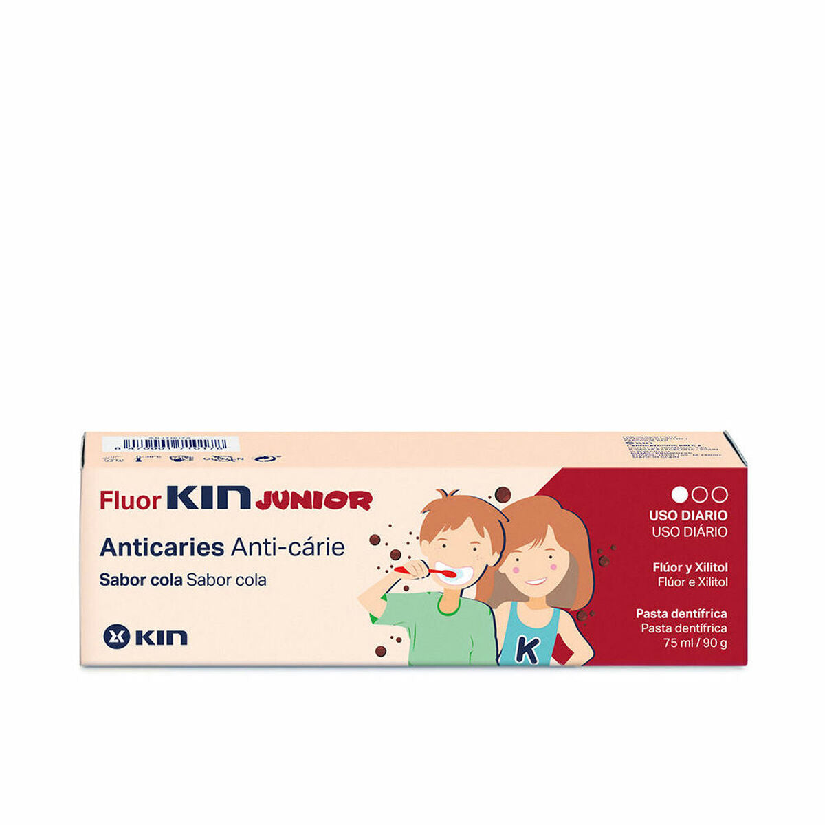 Toothpaste Kin Fluorkin Junior 75 ml Kin