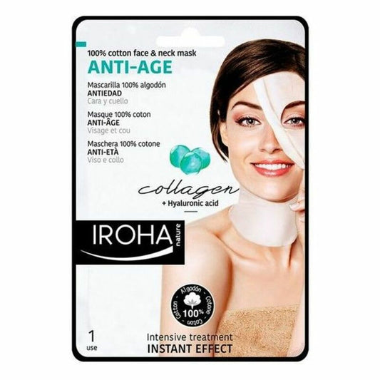 Anti-Ageing Revitalising Mask Cotton Face & Neck Iroha Cotton Face Neck Mask (1 Unit) Iroha