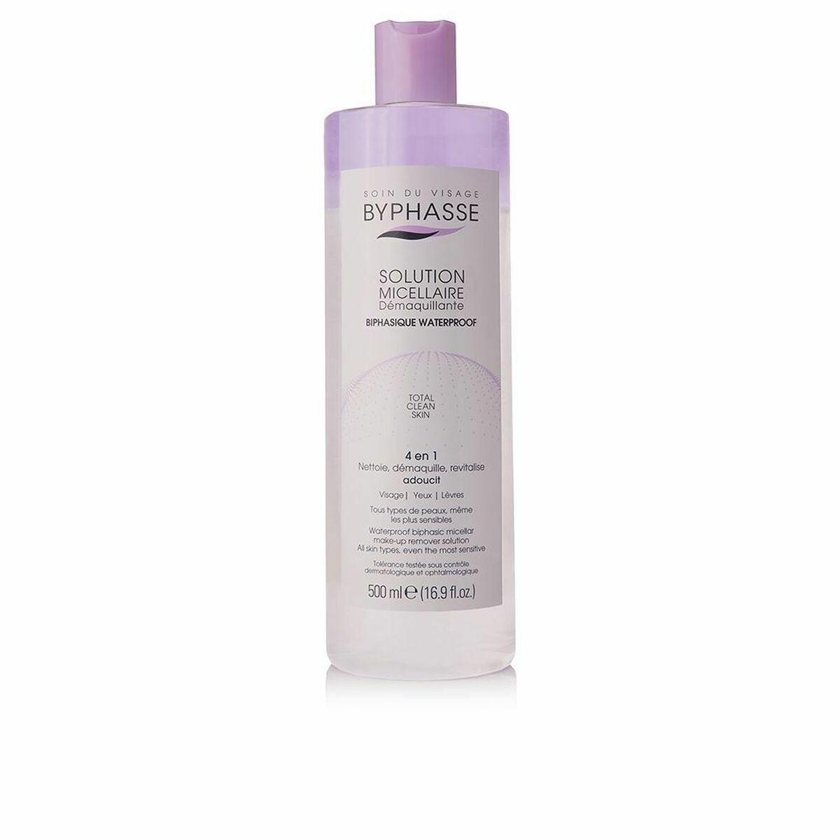 Facial Biphasic Makeup Remover Byphasse Solución Micelar Micellar 500 ml Byphasse