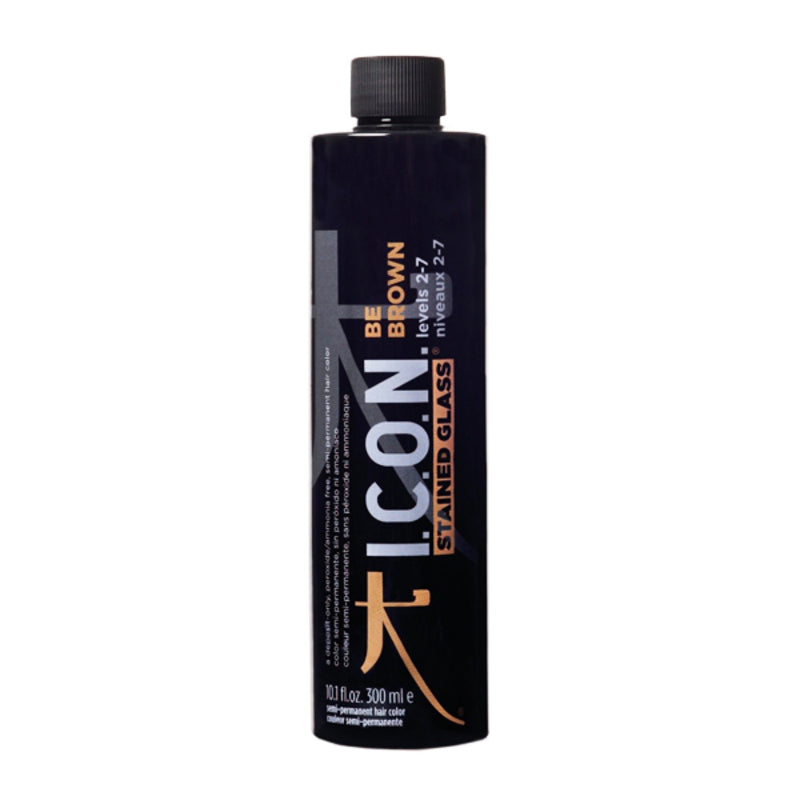 Semi-Permanent Tint Stained Glass Be Brown I.c.o.n. Stained Glass Be Brown N2-7 (300 ml) Nº 2-7 300 ml I.c.o.n.