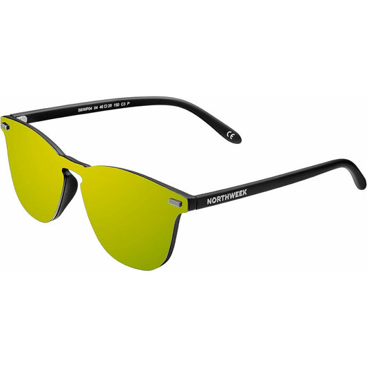 Unisex Sunglasses Northweek Wall Phantom Ø 45 mm Yellow Black Northweek