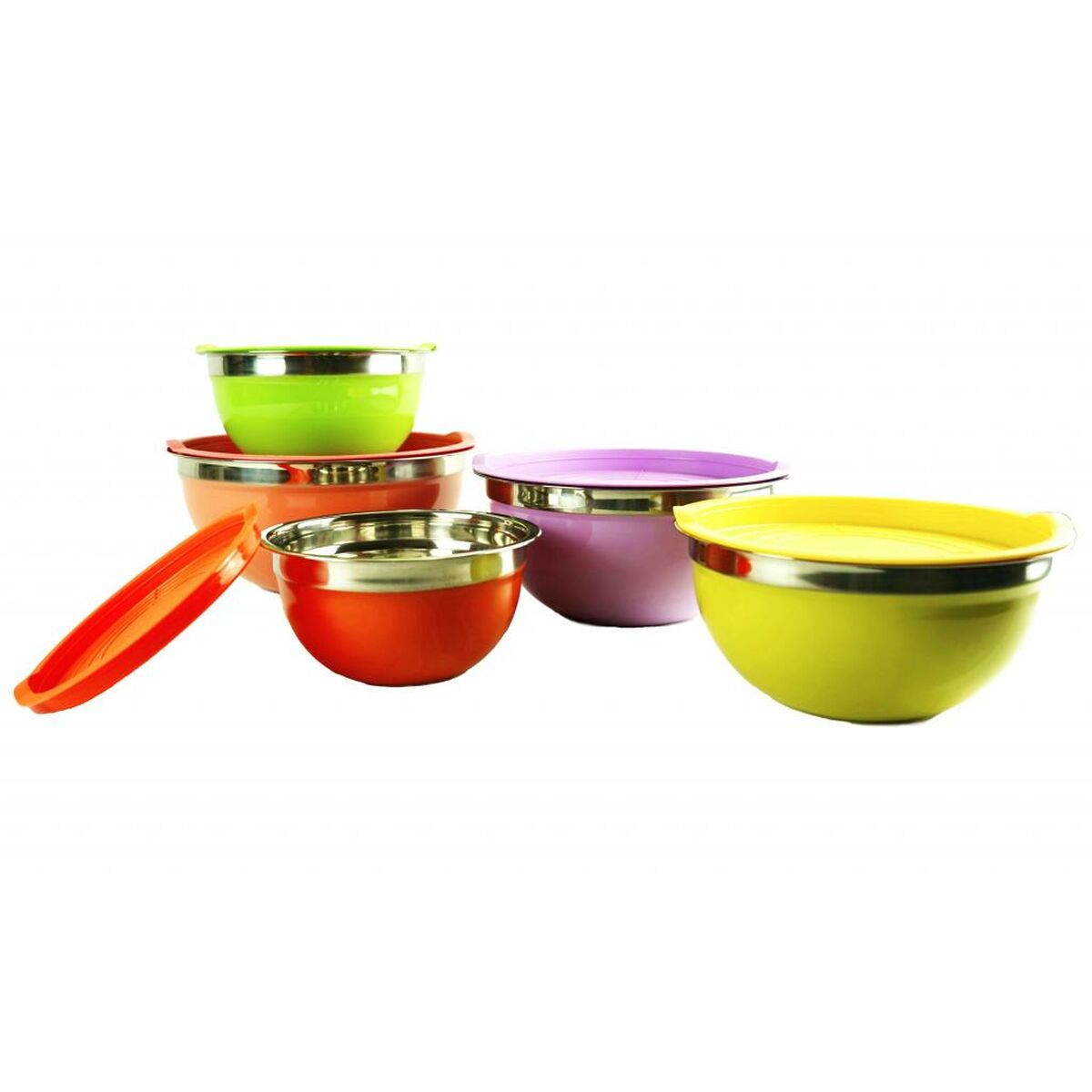 Set of bowls Bepro Multicolour 9 x 21 x 21 cm