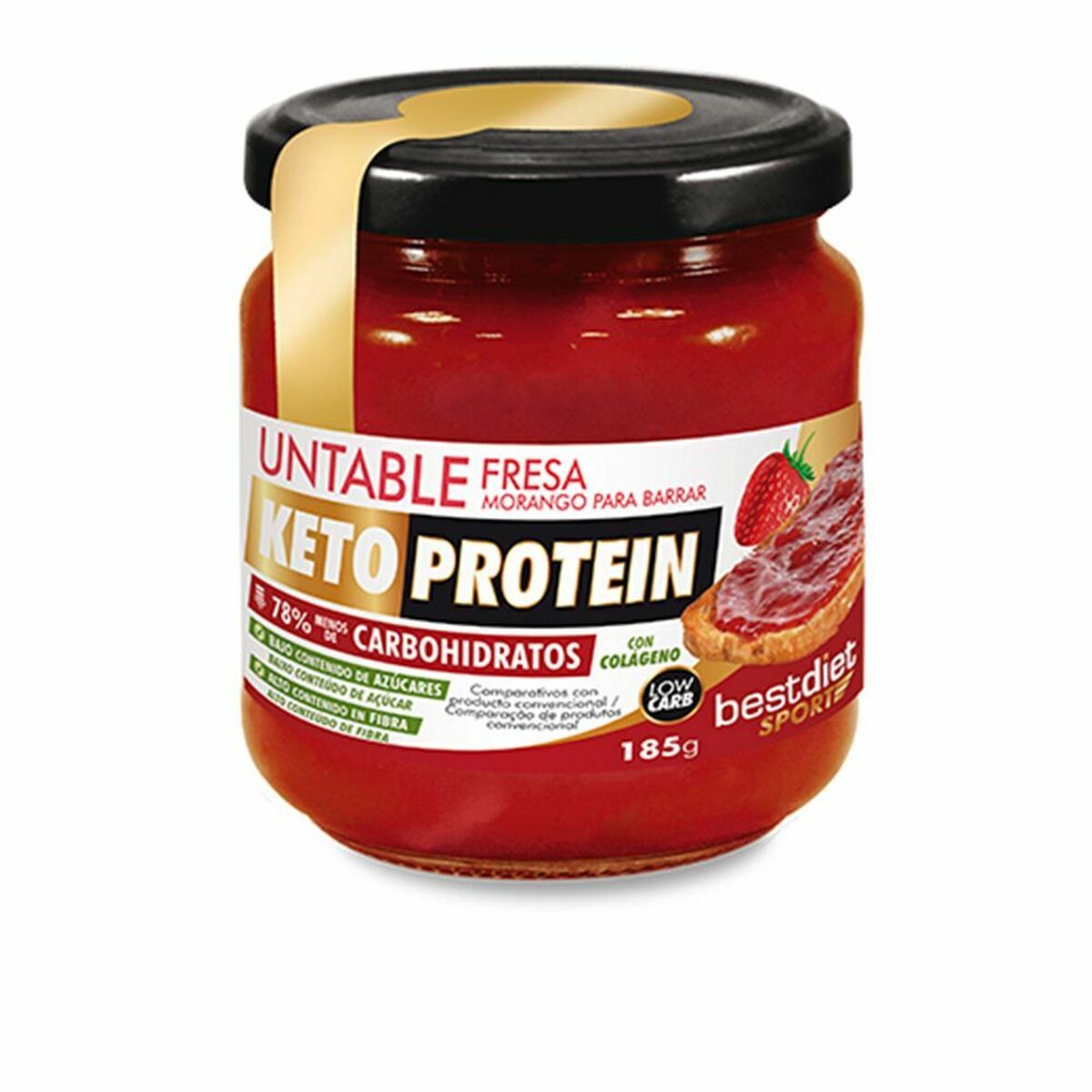 Jam Keto Protein Untable Protein Strawberry (185 g) Keto Protein