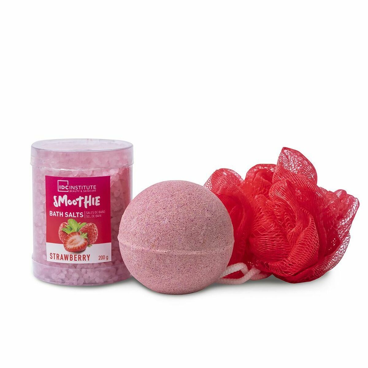 Bath Set IDC Institute Smoothie Strawberry Strawberry (3 Pieces) (3 pcs) IDC Institute