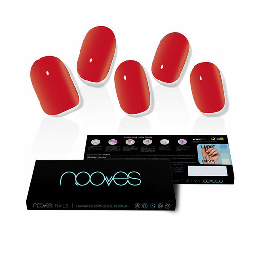 False nails Nooves Crimson red Gel Self-adhesives Red Nooves