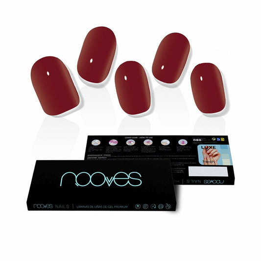 False nails Nooves Midnight rain Gel Self-adhesives Red Nooves