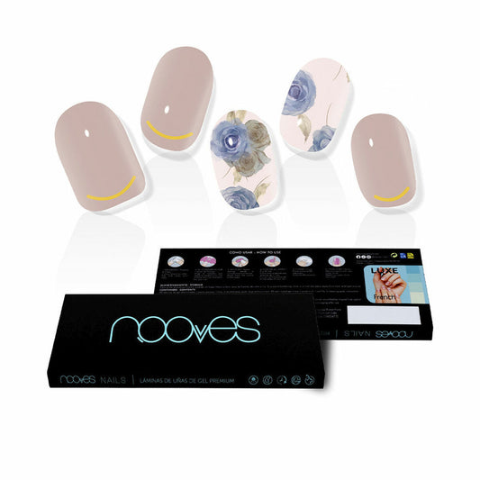 False nails Nooves Elegant Floral Gel Self-adhesives metal Nooves