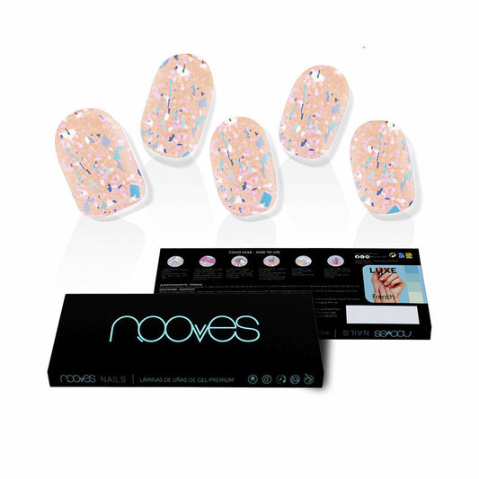 False nails Nooves Peach Galettes Gel Self-adhesives metal Nooves