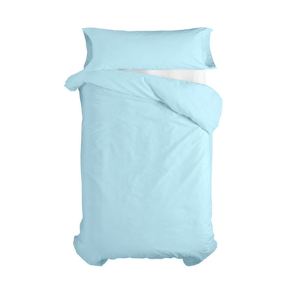 Duvet cover set HappyFriday Basic Kids Blue Single 2 Pieces HappyFriday