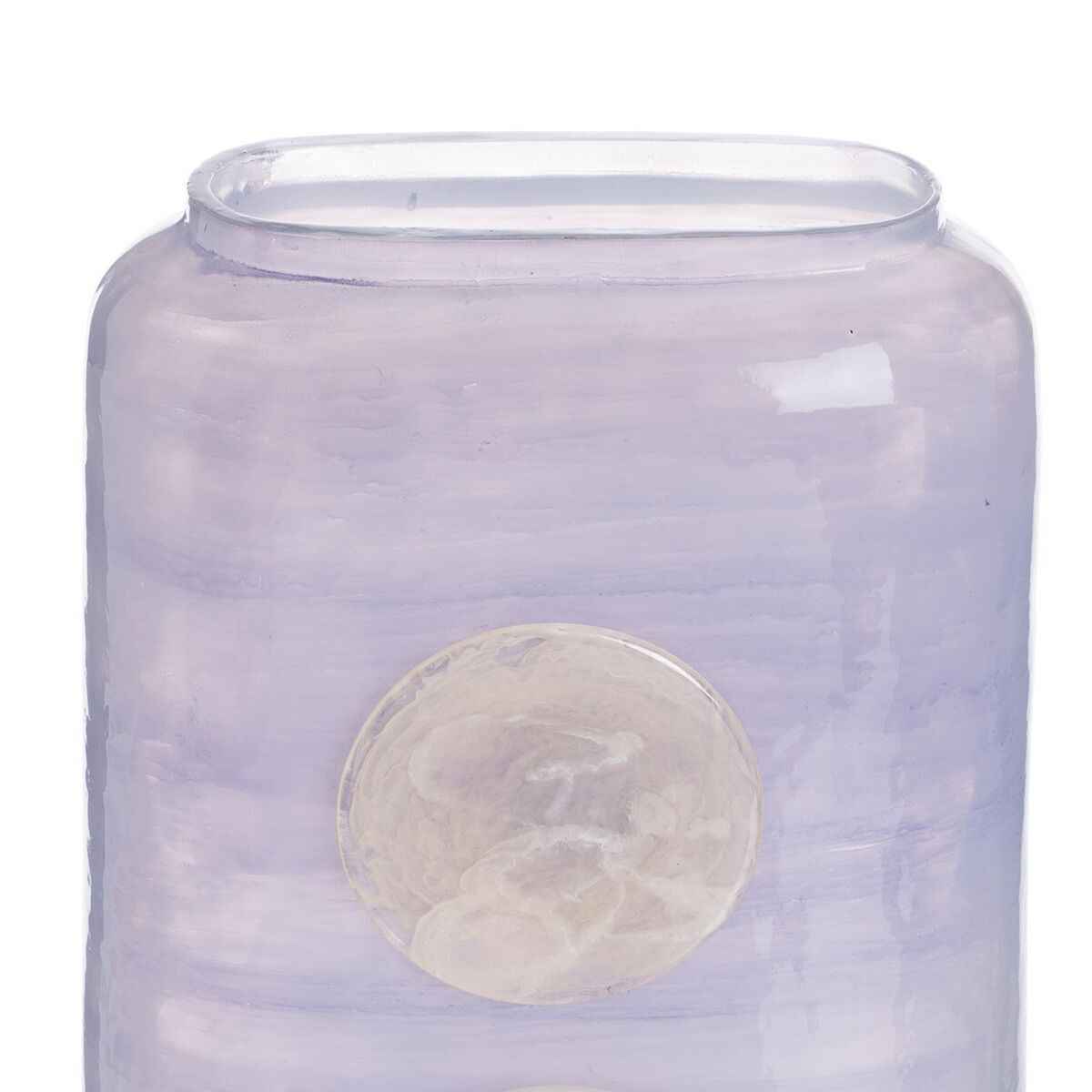 Vase Blue White Resin Crystal 17 x 9 x 34 cm