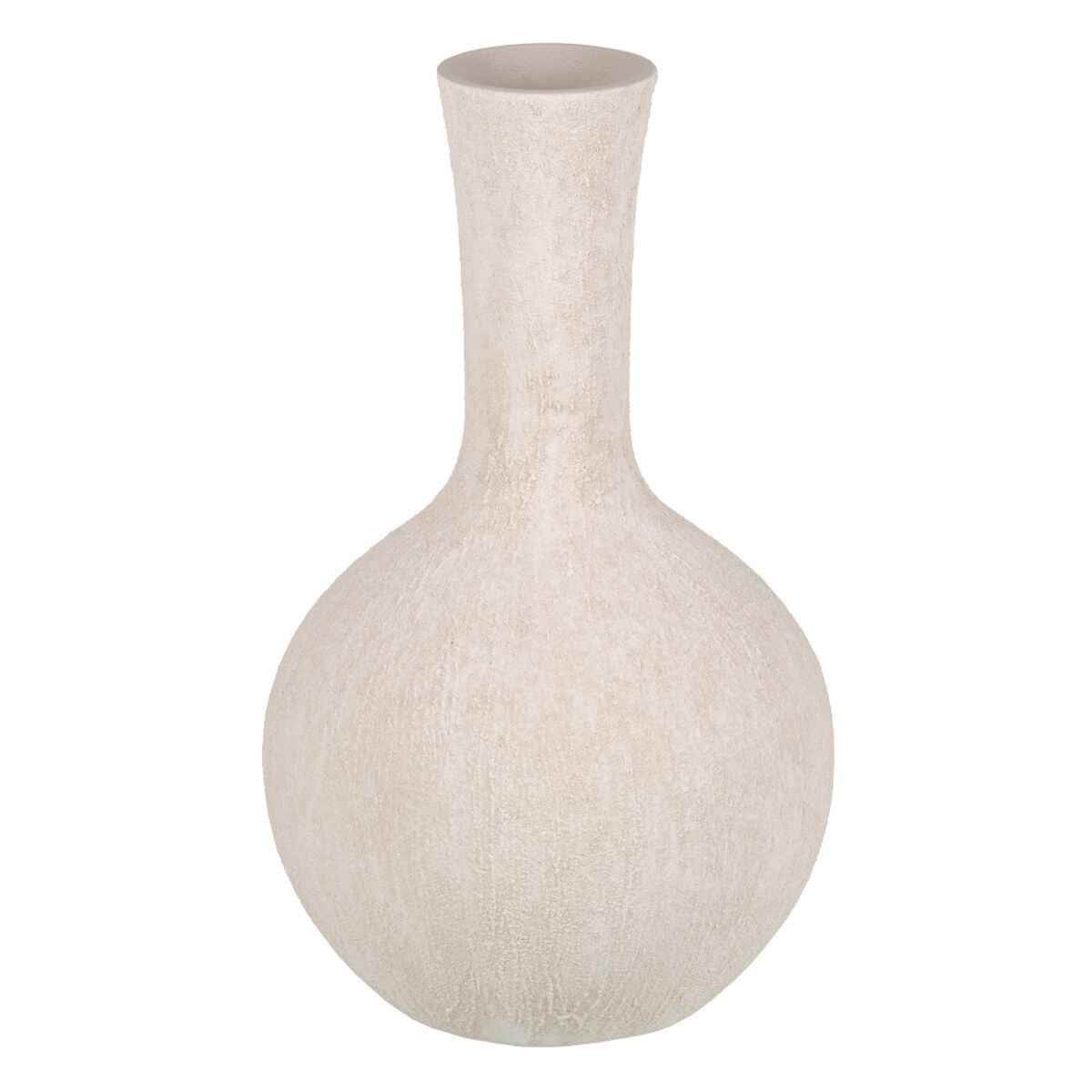 Vase Cream Ceramic Sand 23 x 23 x 46,5 cm