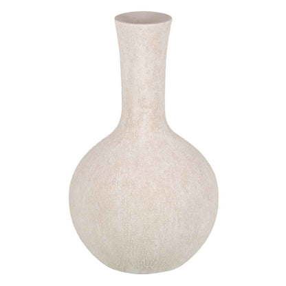 Vase Cream Ceramic Sand 23 x 23 x 46,5 cm