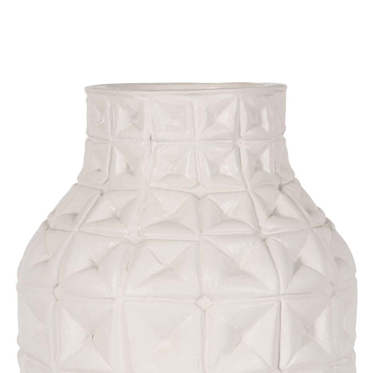 Vase White Ceramic 22 x 22 x 28 cm