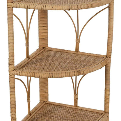 Shelves Beige Rattan 45 x 33,5 x 90 cm