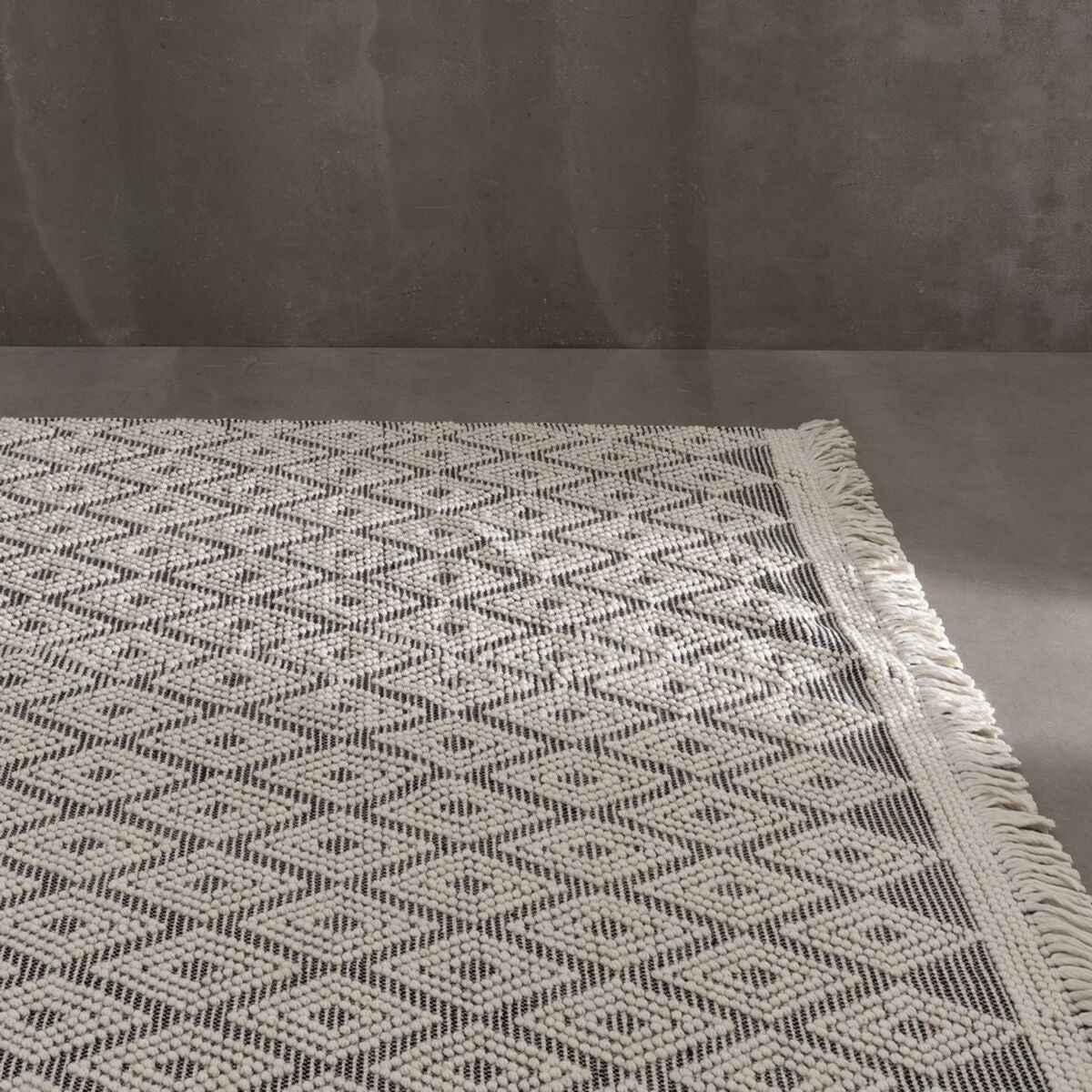 Carpet White Black 200 x 300 x 1 cm