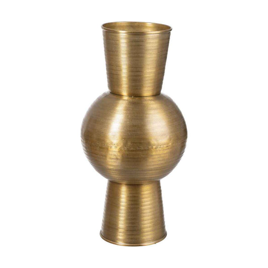 Vase Golden Aluminium 25,4 x 25,4 x 50,8 cm