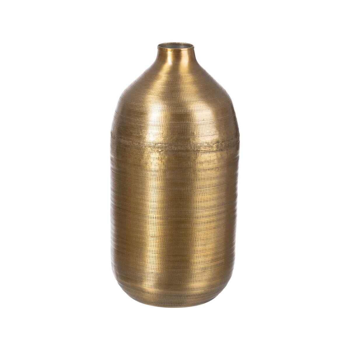 Vase Golden Aluminium 19,7 x 19,7 x 41,3 cm