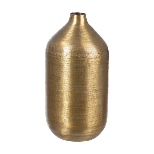 Vase Golden Aluminium 21,6 x 21,6 x 47,6 cm