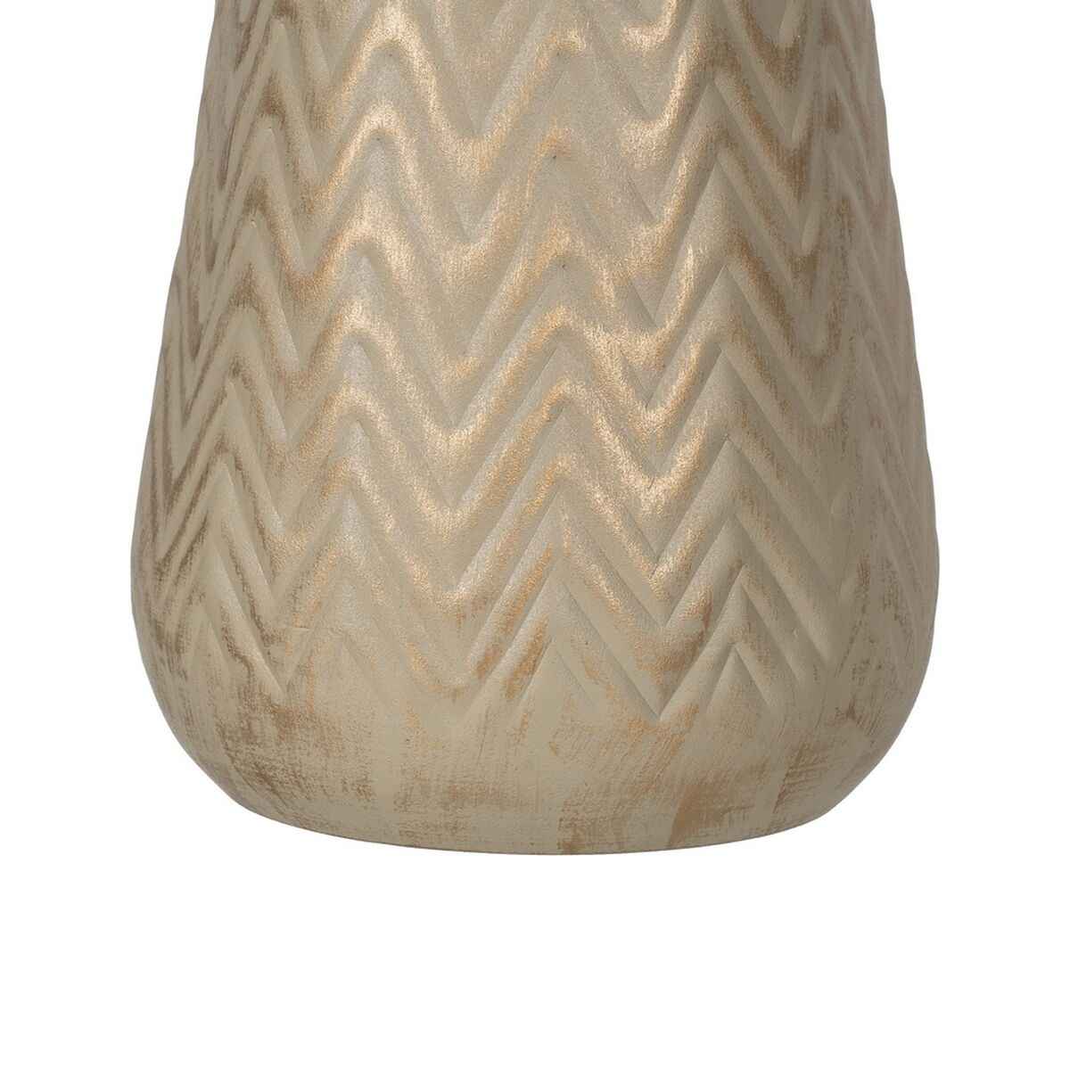 Vase Beige Golden Iron 21 x 21 x 34 cm