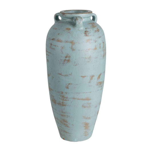 Vase Turquoise Terracotta 26 x 28 x 60 cm