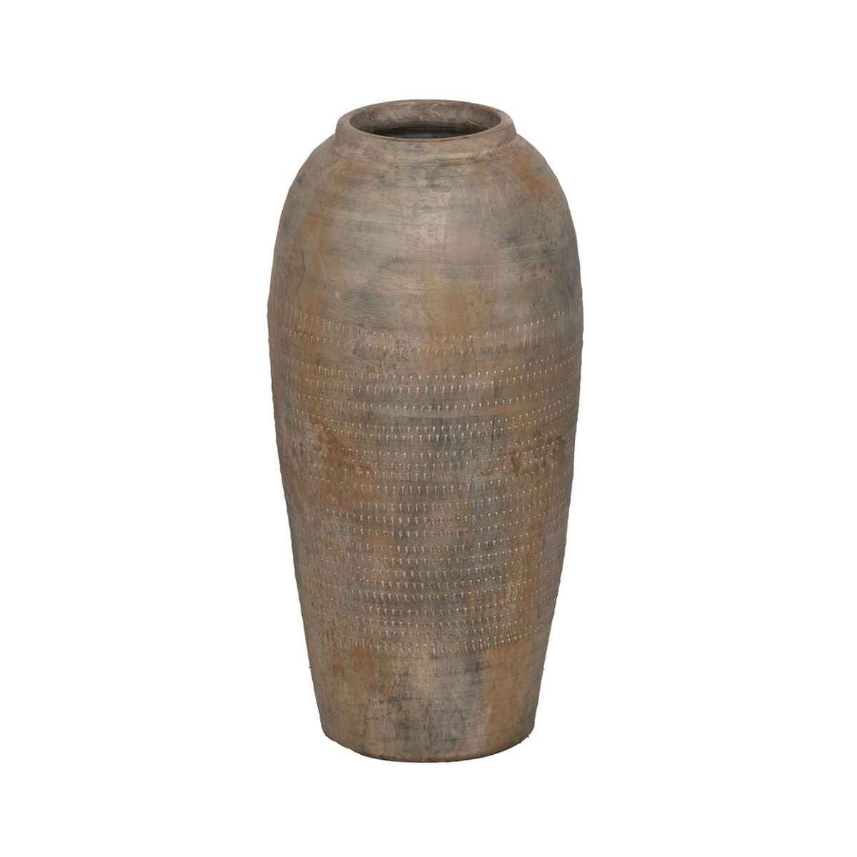 Vase Grey Ceramic 24 x 24 x 49 cm