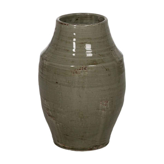 Vase Green Ceramic 33 x 33 x 47 cm