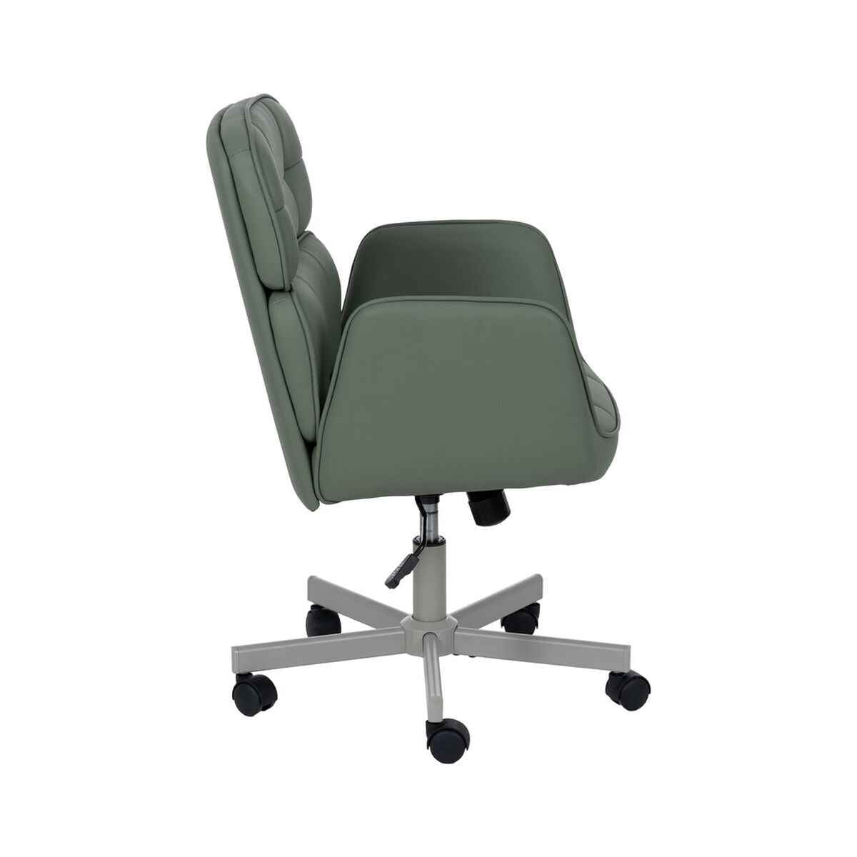 Dining Chair Green Grey Nylon Polyester Foam Wood Iron 57 x 60,5 x 85 cm